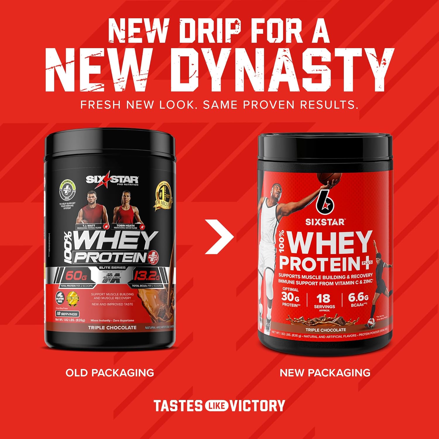 100% Whey Protein Plus Triple Chocolate 1.8lbs I3018