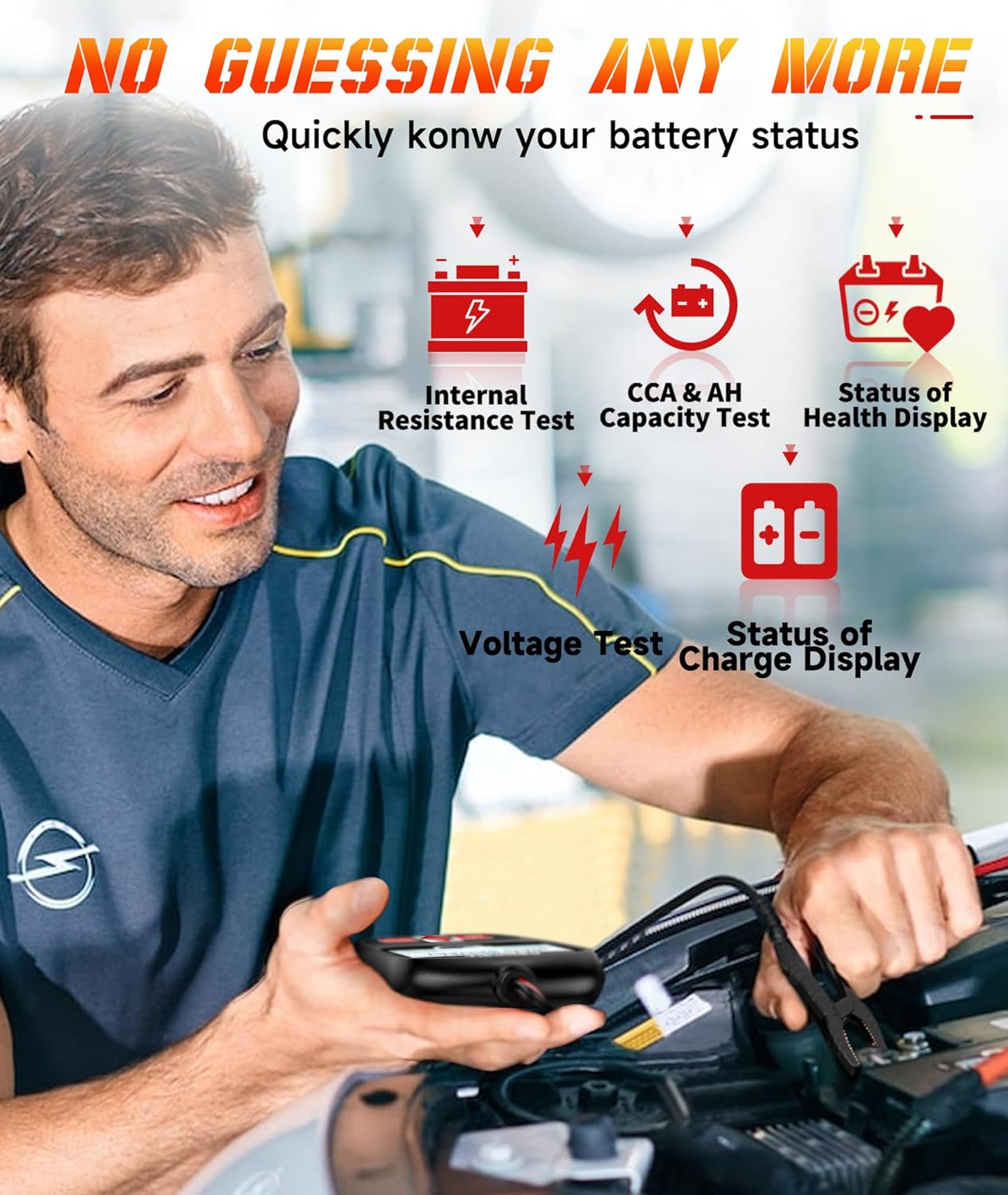 OBD2 Scanner with ABS Auto Bleed ABS SRS/Airbag Car Diagnostic Tool, 12V Car Battery Tester A171