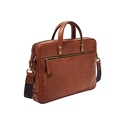 Leather Messenger Briefcase Laptop Bag S93286