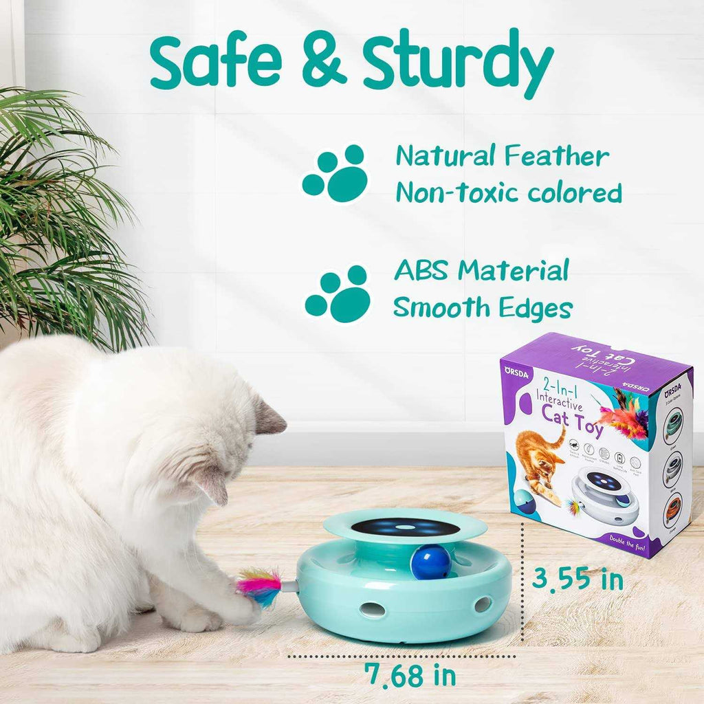 2-in-1 Interactive Automatic Cat Toy Balls J531