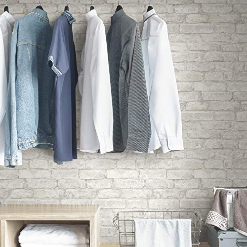 White & Off-White Peel Stick Wallpaper C150