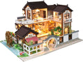 1:24 Scale Wooden Miniature Dollhouse Kit with Furniture B949