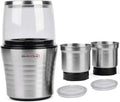 Electric Coffee Grinder with 2 Stainless Steel Blades Removable Bowls J613