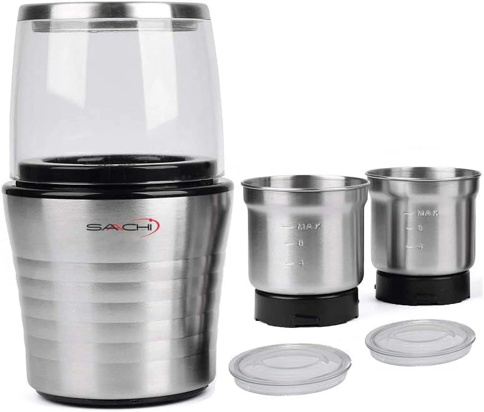 Electric Coffee Grinder with 2 Stainless Steel Blades Removable Bowls J613