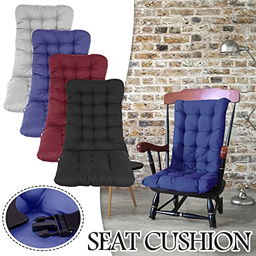 Blue 47 x 18 Inch Memory Foam High Back Chair Cushion G809