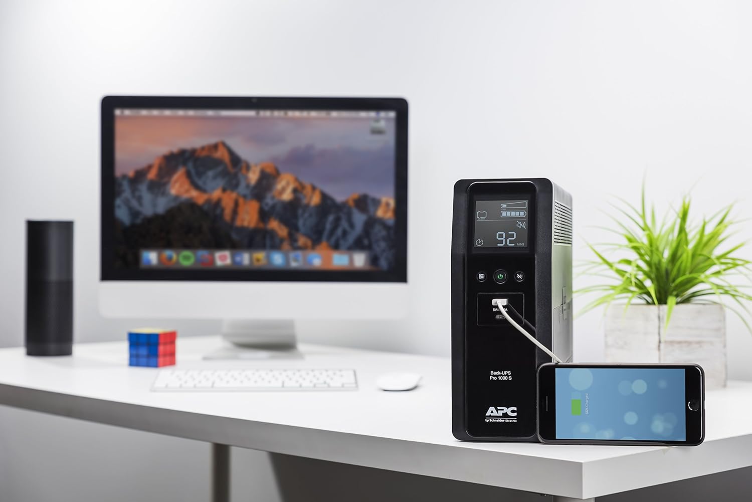 1000VA Sine Wave UPS Battery Backup with AVR J94842