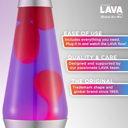 14.5 inch Purple Pink Aluminium Lava Lamp W16032