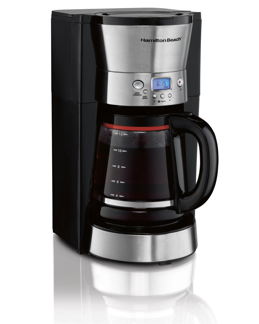 12 Cups Black Programmable Coffee Maker Q63951