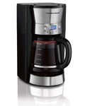 12 Cups Black Programmable Coffee Maker Q63951
