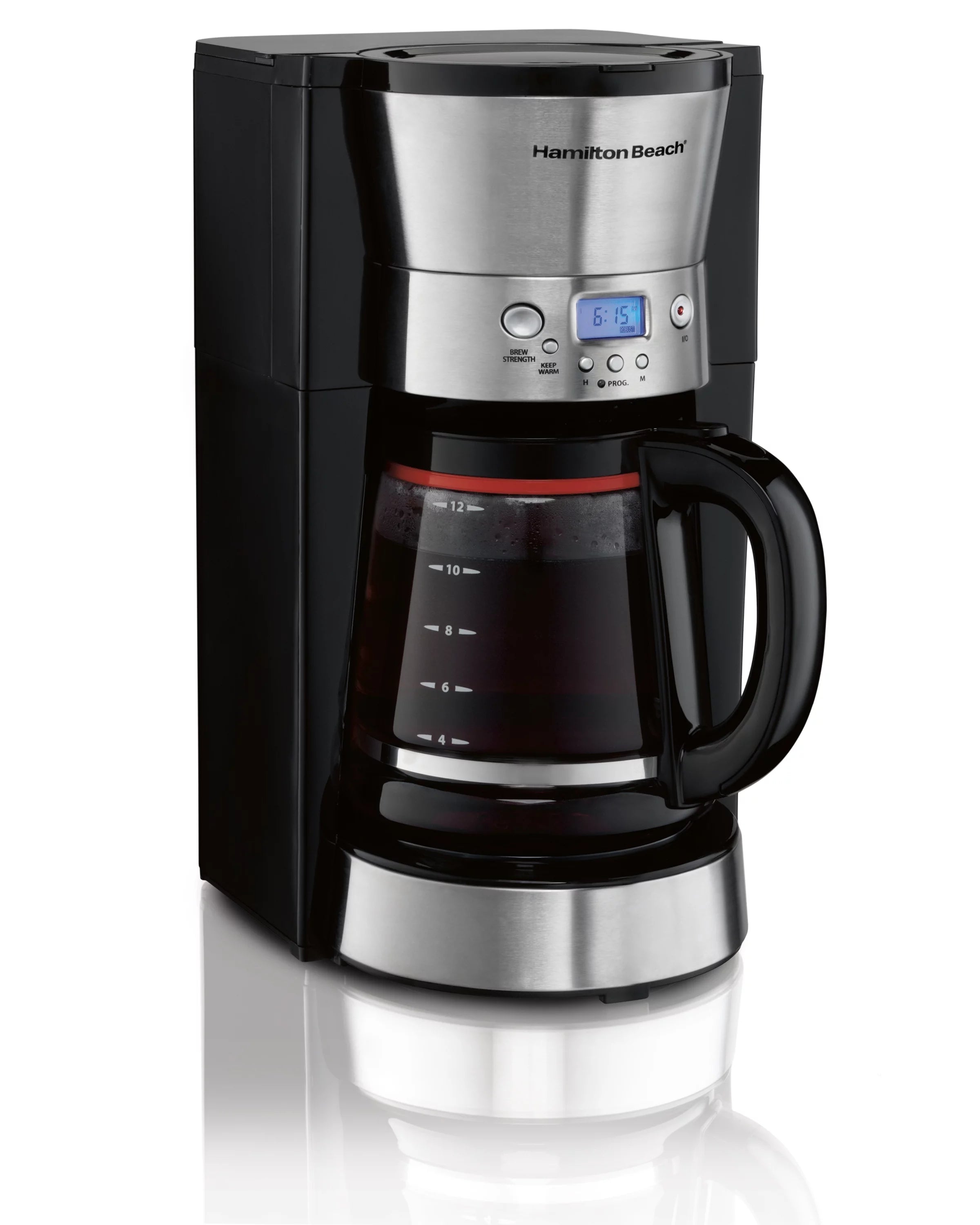 12 Cups Black Programmable Coffee Maker Q63951