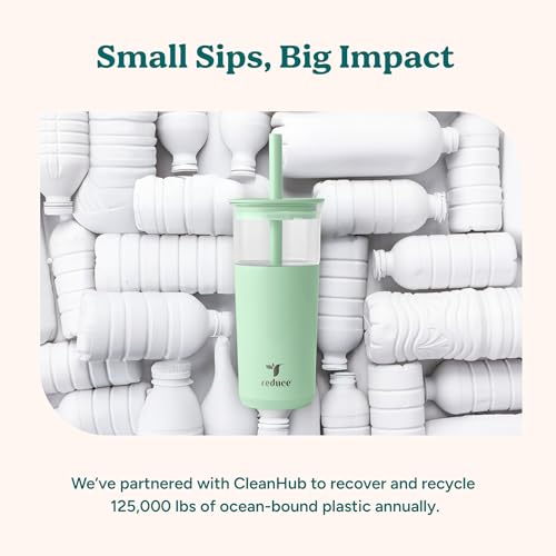 20 oz Vacuum Insulated Glass Tumbler with Lid & Straw K172