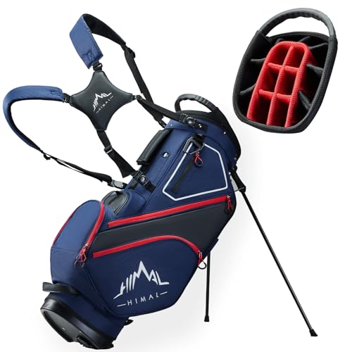 14 Way Dividers Golf Stand Bag Lightweight with Multiple Pockets, Dual Strap and Rain Cover Hood R602896