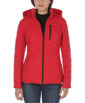 Hooded Stretch Packable Puffer Coat U78615