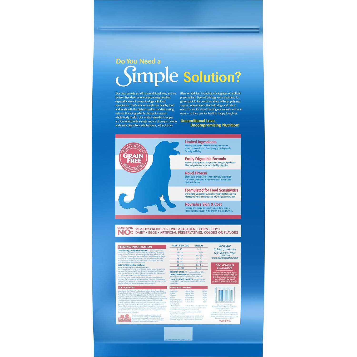 Grain Free Salmon & Potato Natural Dry Dog Food S269