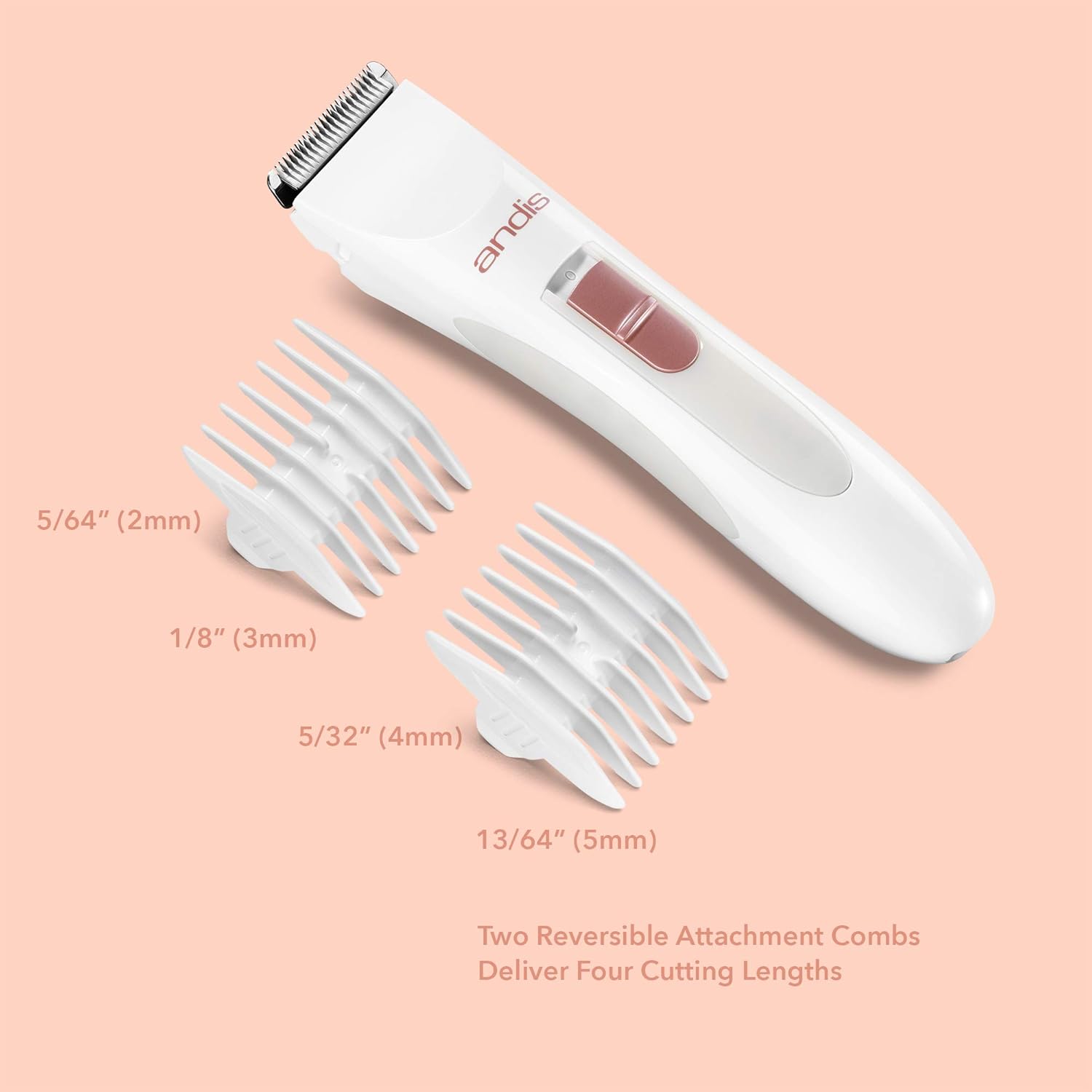 White Rechargeable Cordless Electric Trimmer with Stainless-Steel Blade S707
