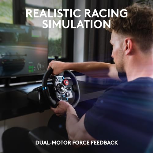 G29 Driving Force Racing Wheel and Pedals with Force Feedback and Real Leather, ASTRO A10 Gen 2 Wired Headset - Black E873641