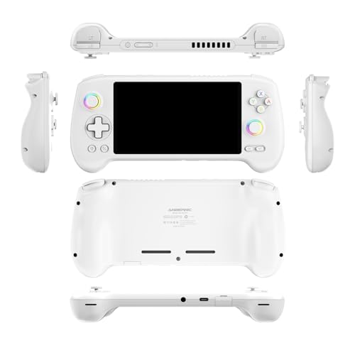 Handheld Retro Gaming Console 5.48” AMOLED Display Android 14 8K TV Output Portable Video Game Console White 512G Y2120