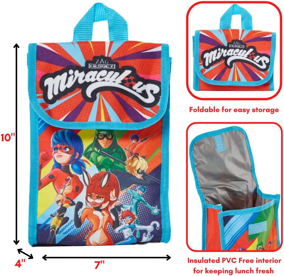 5 Pc Backpack Set with Lunch Bag & Pencil Case P37589