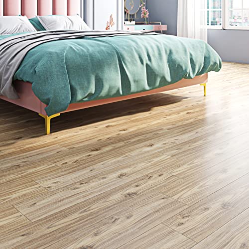 16-Tiles 6X36 Vinyl Flooring Peel and Stick Floor Tile Natural Wood Look Planks Waterproof Vinyl Plank Flooring J178493