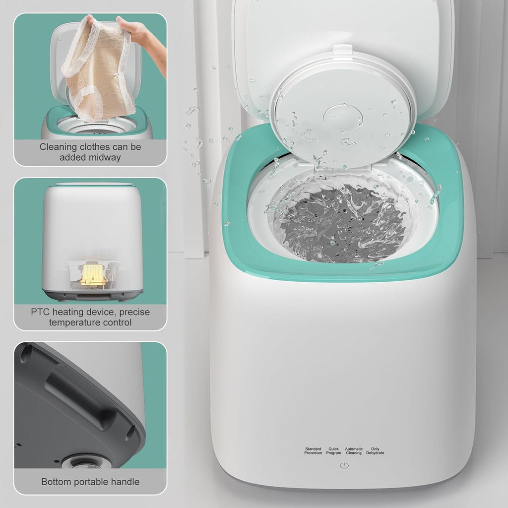 Mini portable washing machine with spin dryer D22534