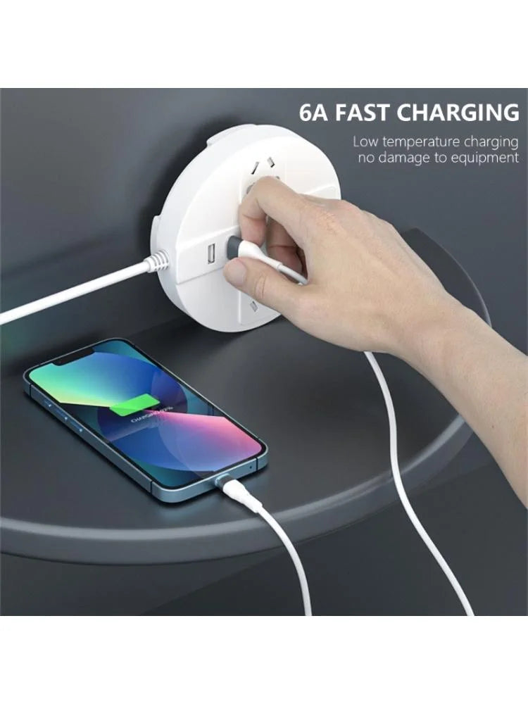 1.2m USB to Type C/Micro USB Data Line, 6A Quick Charging Power Cable I750