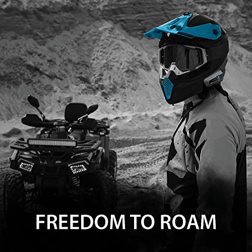 Black Motorcycle Bluetooth Communication System Headset Intercom - Single Pack V898