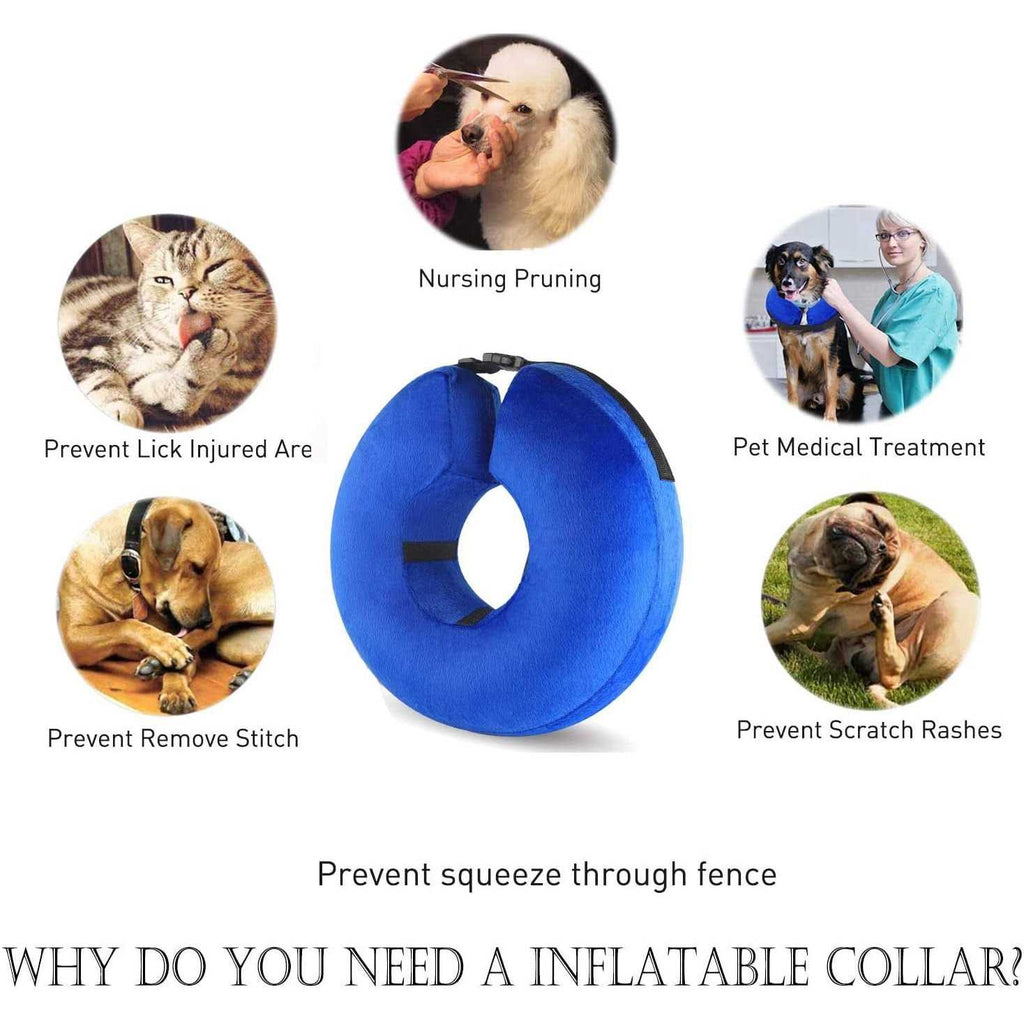 Protective Inflatable Cone Collar for Dogs and Cats C418