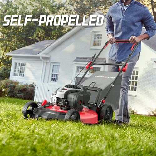 21" 140cc Self Propelled Lawn Mower with 6-Position Adjustable Cutting Height V102037
