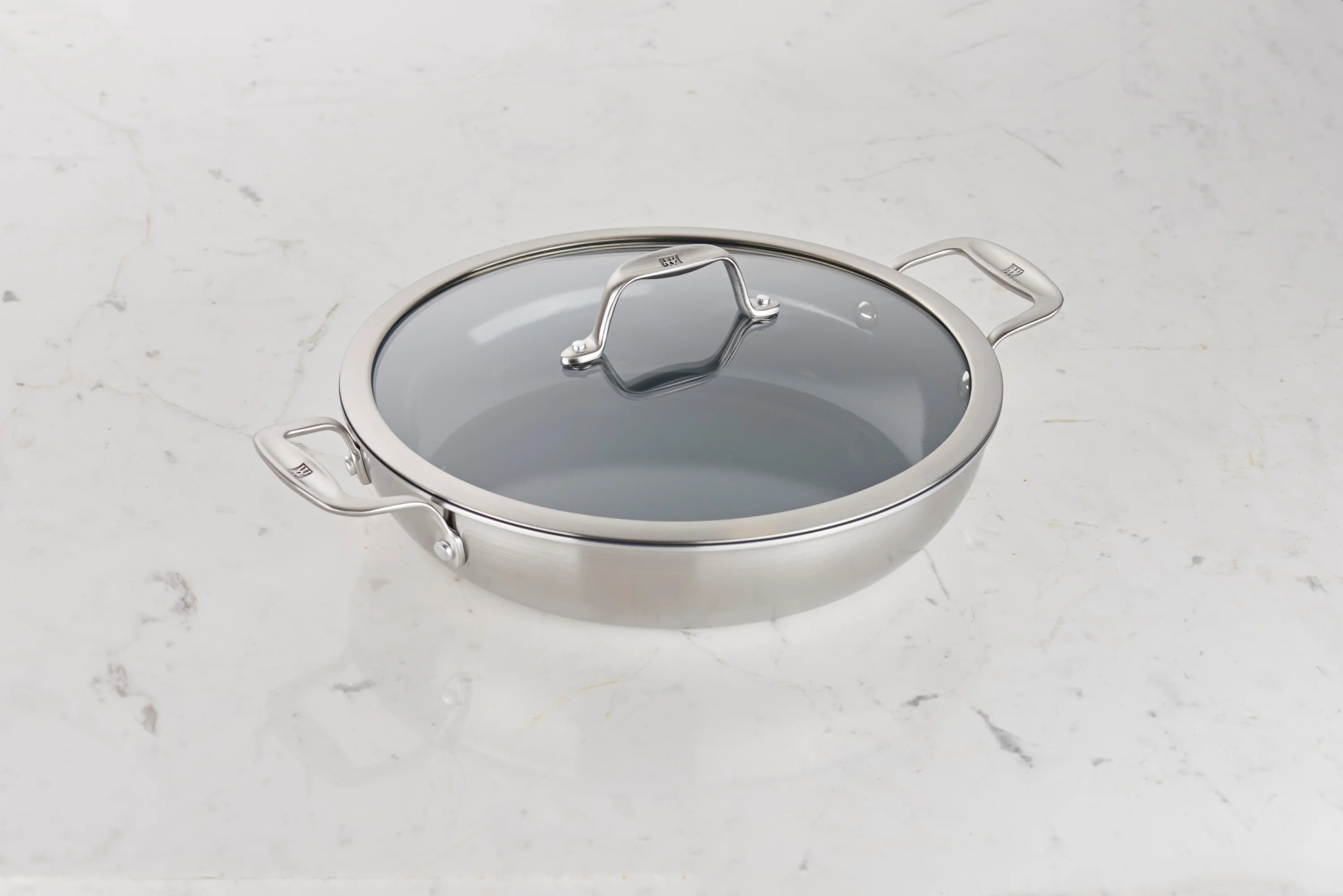 3-ply Stainless Steel Ceramic Nonstick Braiser Y7996