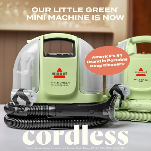 Portable Carpet and Upholstery Deep Cleaner with Self-Cleaning Tool R9083