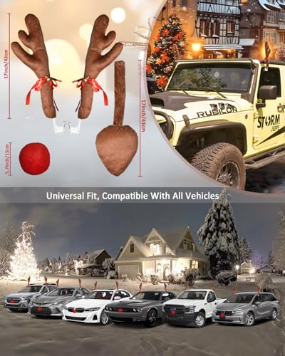 Reindeer Antlers Kit for Cars D7865