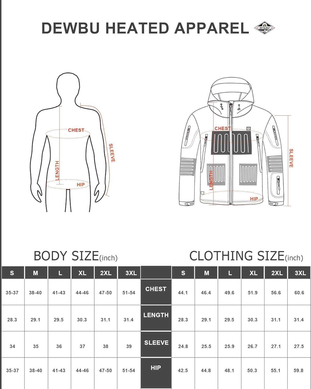 Grey Heated Jacket with 12V Battery Pack T989403