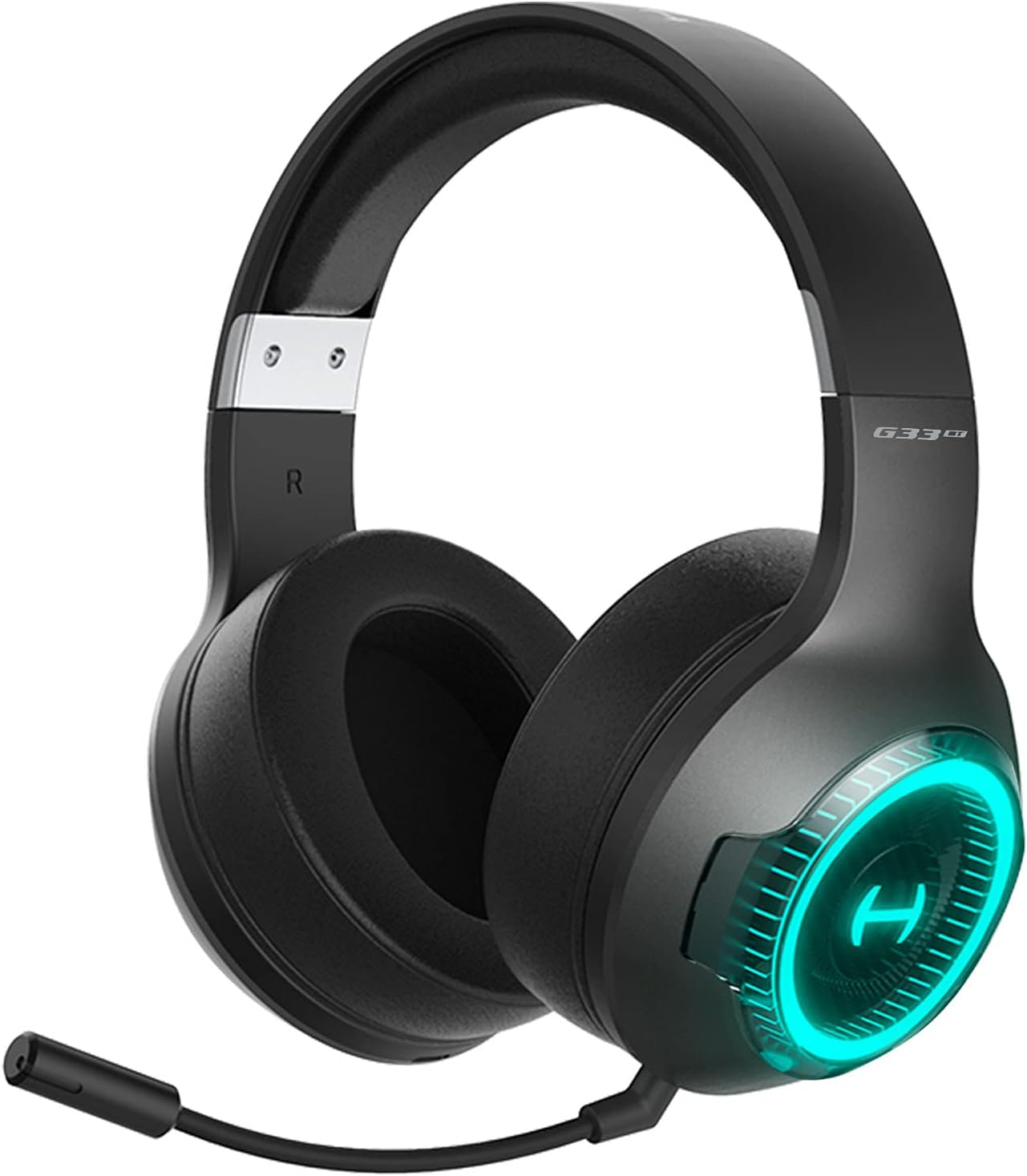 Bluetooth Wireless Gaming Headset with Mic, 48H Playtime, RGB Lighting, Pack of 2 Z112