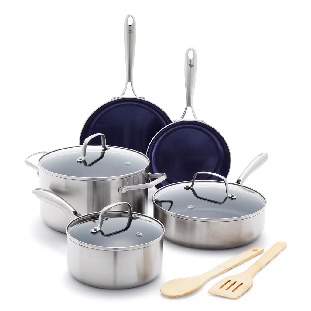 10pc Stainless Steel Cookware Set Q93147