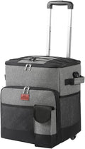 Soft Cooler with Wheels Insulated Portable Rolling Cooler T77078
