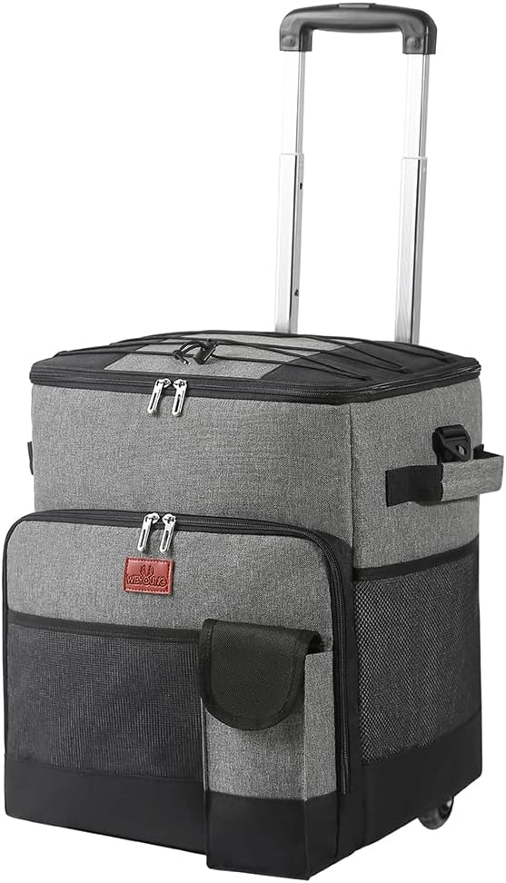 Soft Cooler with Wheels Insulated Portable Rolling Cooler T77078