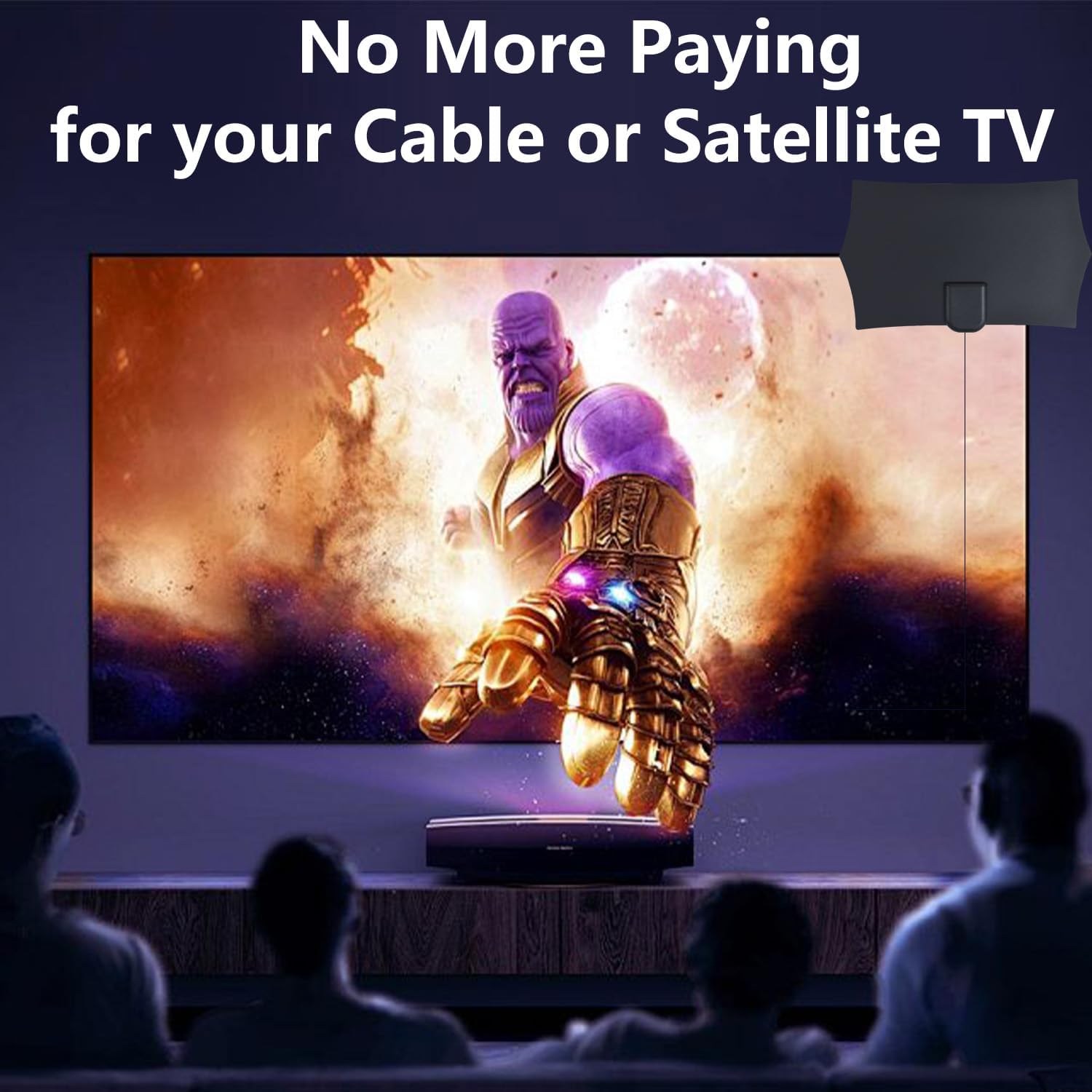 Digital Antenna for Smart TV Indoor with Amplifier U7484