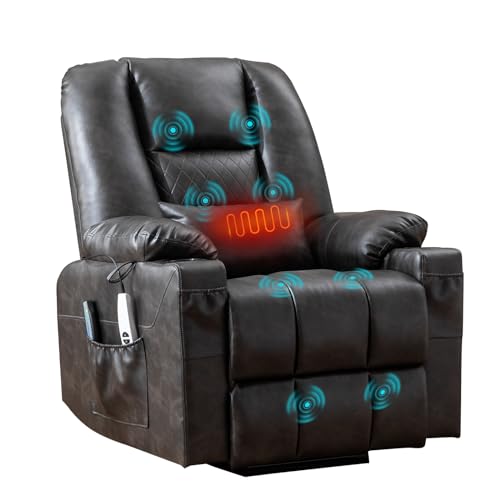 Power Lift Recliner Chair with Massage and Heat R6129