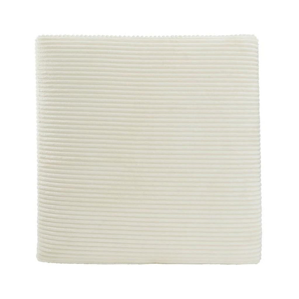 Oversized Fabric Accent Ottoman in Ivory V532