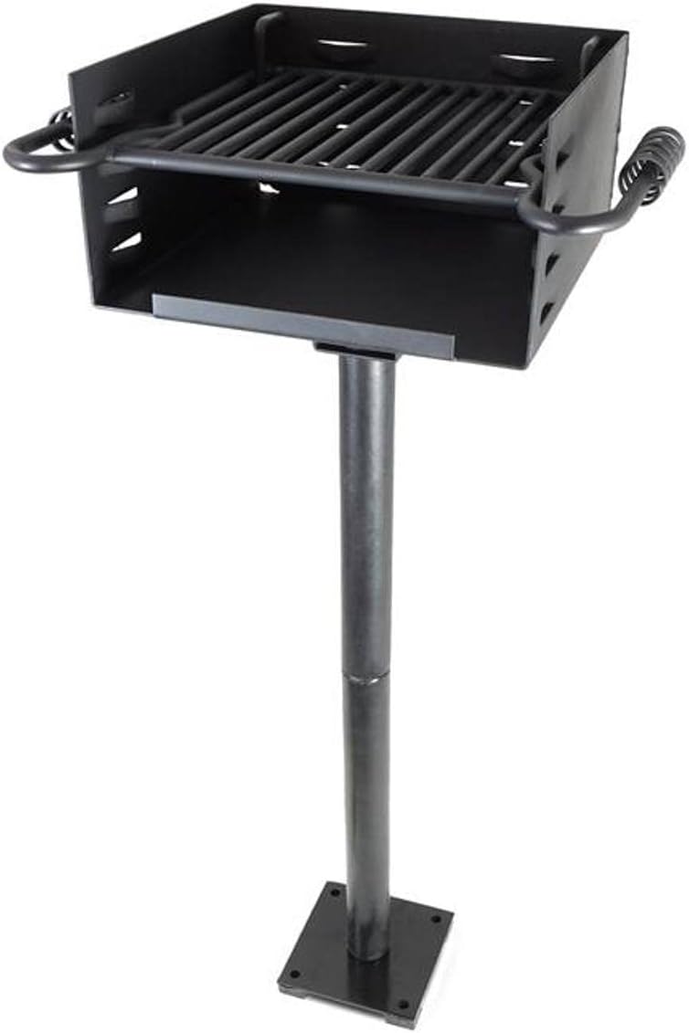 Single Post Park Style Charcoal Grill P1656