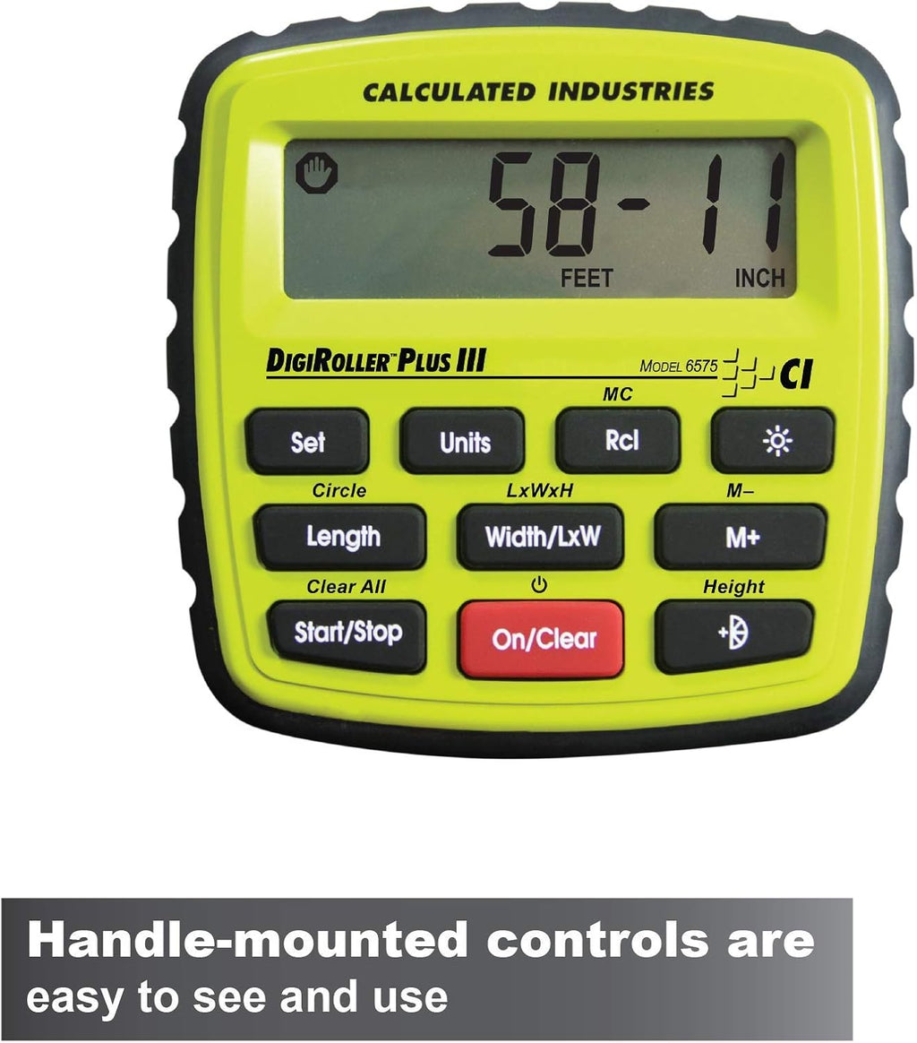 12.5 Inch Electronic Distance Measuring Wheel with Large Backlit Digital Display Y769