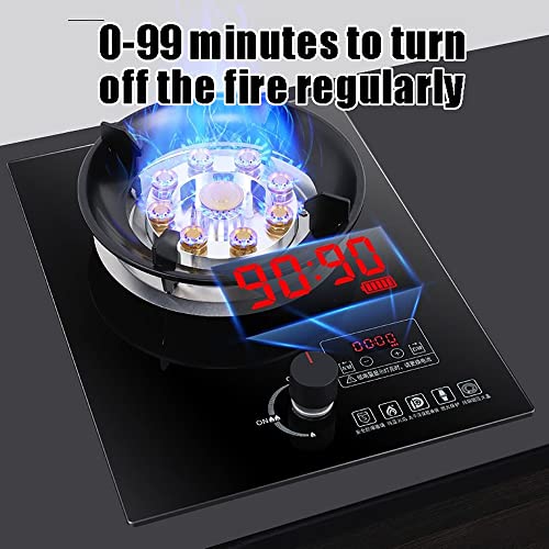 Black Tempered Glass Built-in Gas Cooker G9102