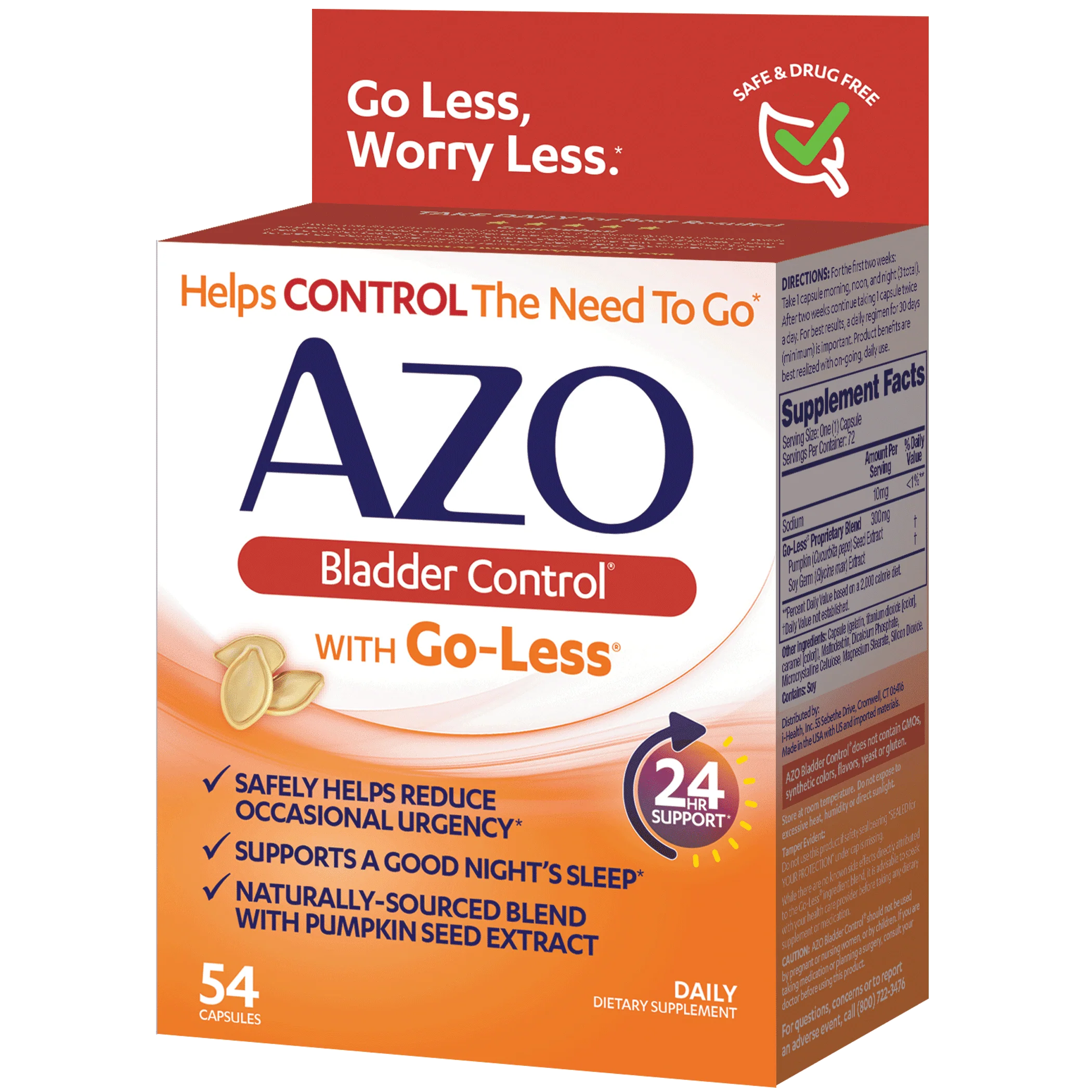 54 Count Bladder Control Supplement Capsules M131101