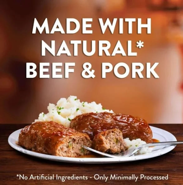 9.875 oz Ketchup Glazed Meatloaf Meal and 9.625 oz Roast Tender White Turkey Frozen Meal Pack of 8 U287