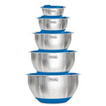 10 piece Stainless Steel Mixing Bowl Set with Silicone Base A95456