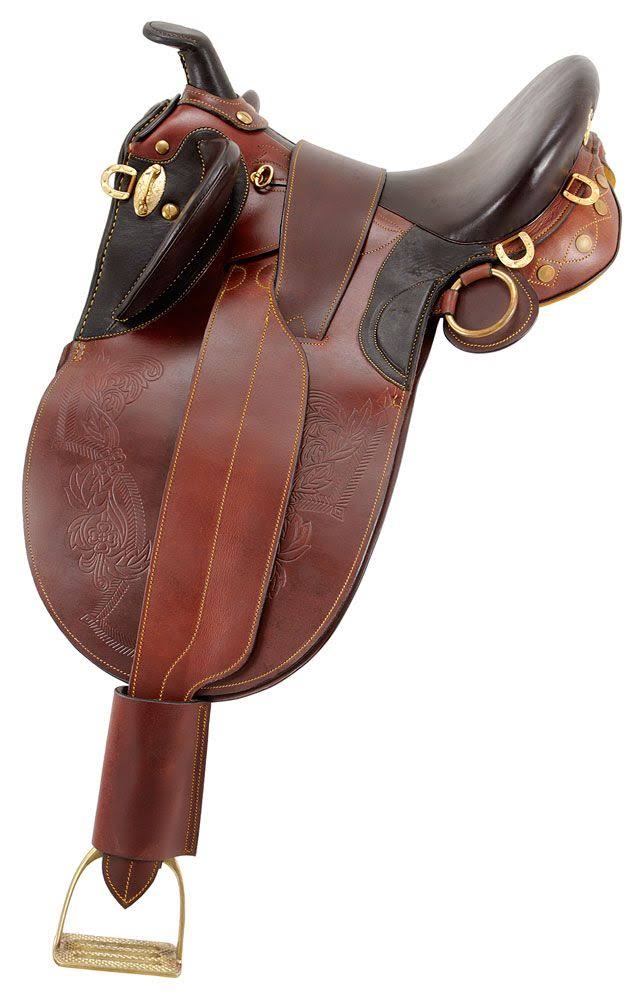 Brown Saddle Horn Stock Poley E837400