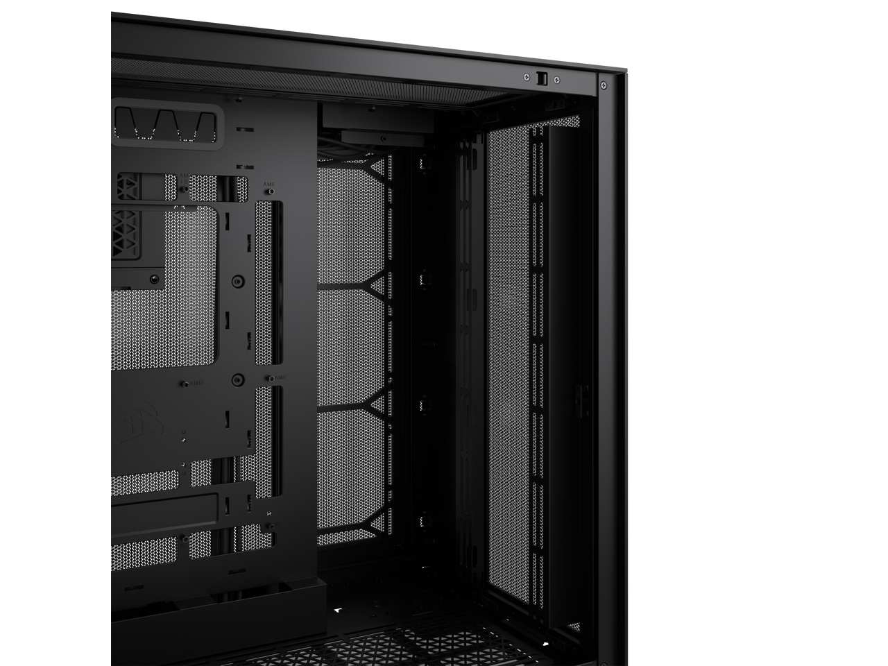 Black Super Mid-Tower Tempered Glass Airflow Case Q33087