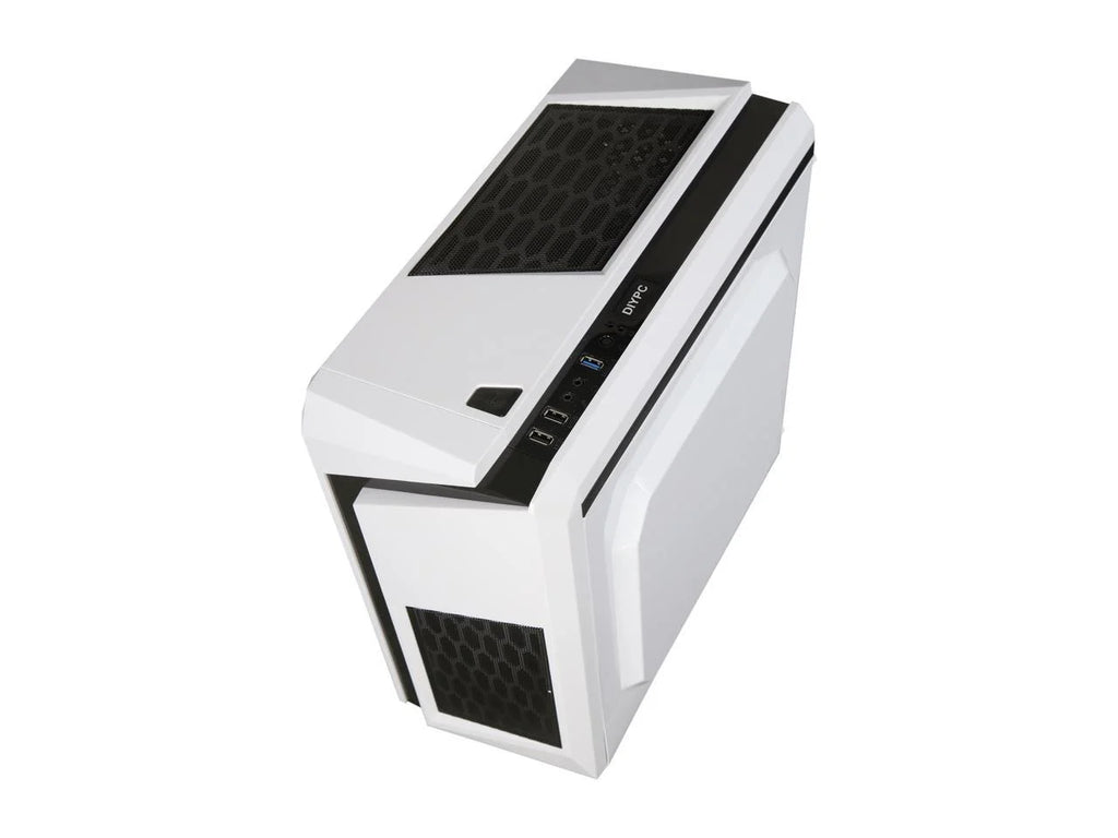 White SPCC Micro ATX Mini Tower Computer Case L707