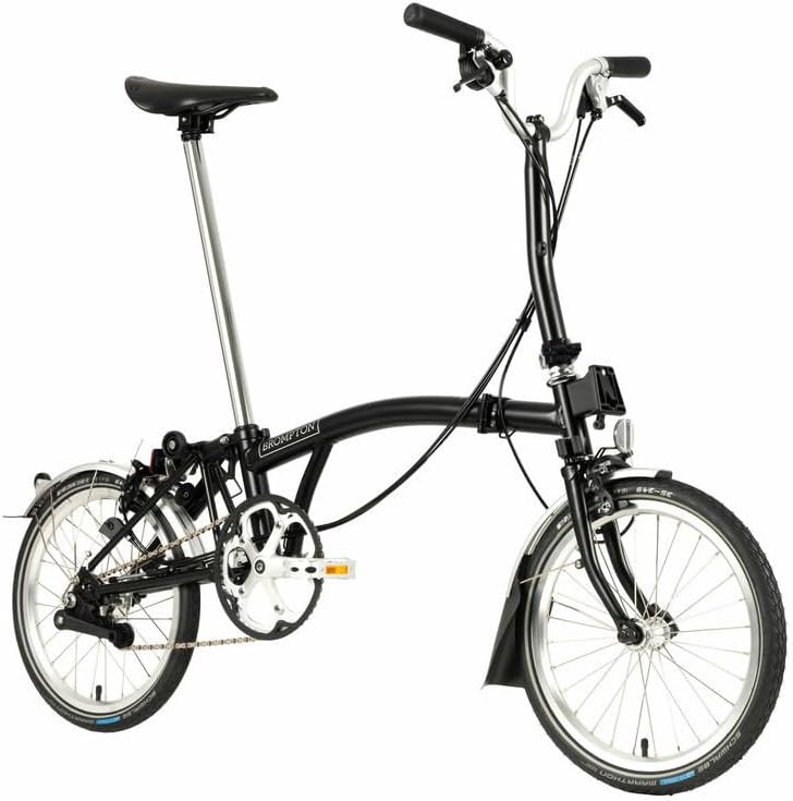 Black 6 Speed Folding Bike U3693
