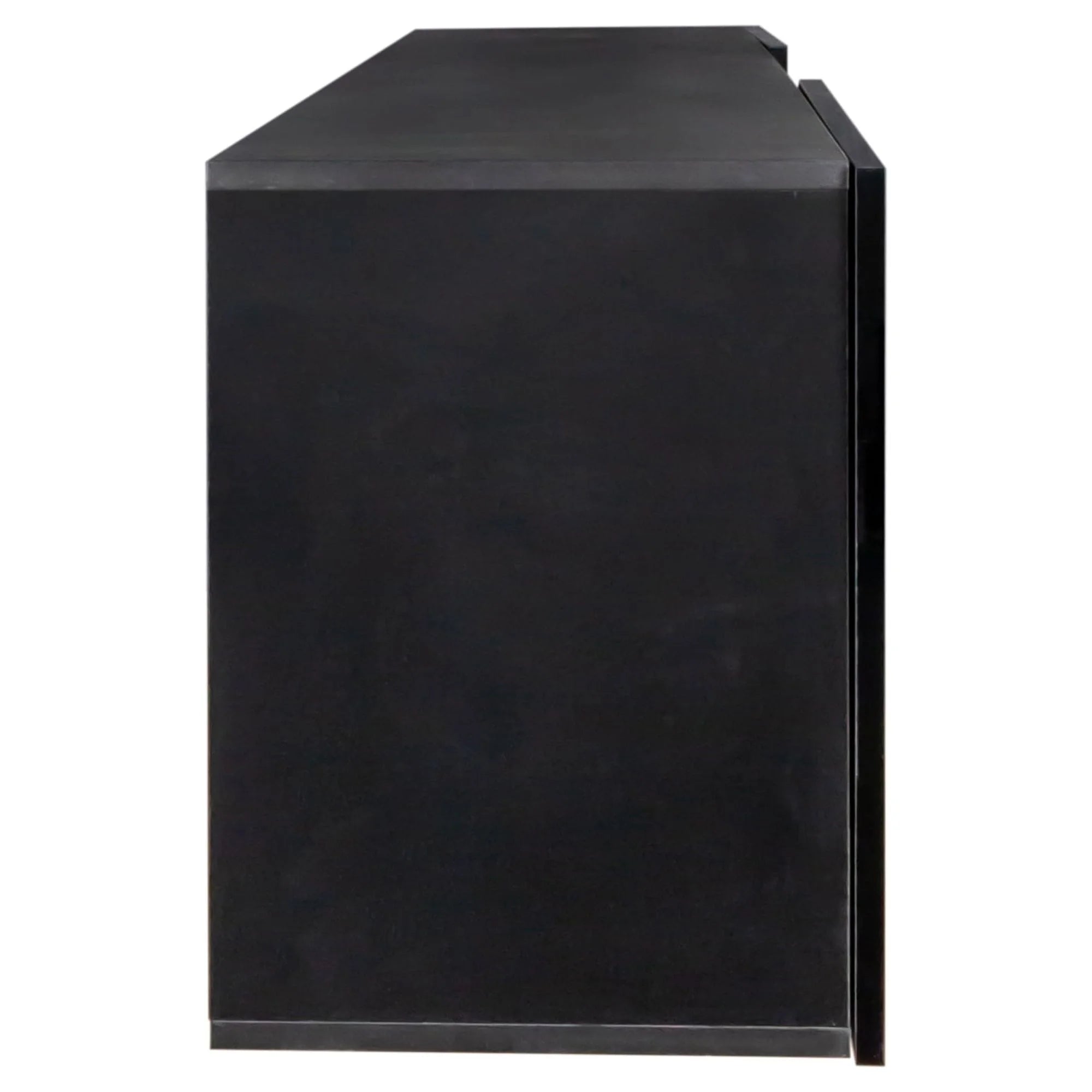 Floating TV Stand with Shelf and Clamshell Doors H1027